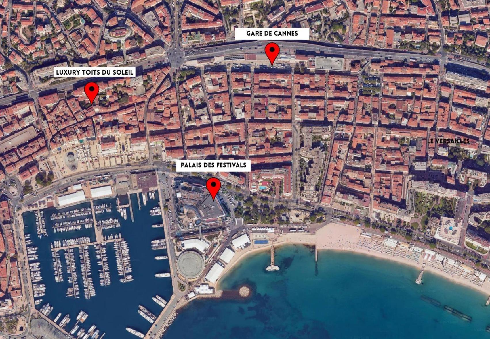 Luxury "Les Toits Du Soleil" - Magnifique Appartement Avec Terrasses Et Jacuzzi - Centre De Cannes - By Scls Locations المظهر الخارجي الصورة